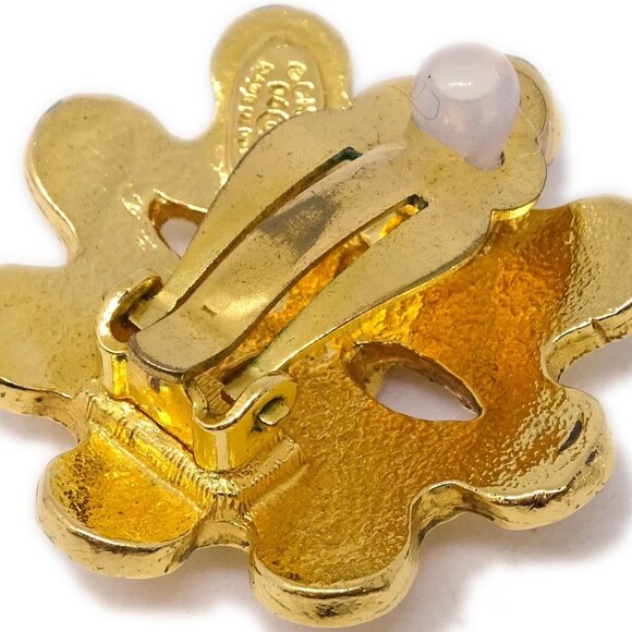 Chanel Flower Earrings Clip-On Gold - Picture 3 of 4